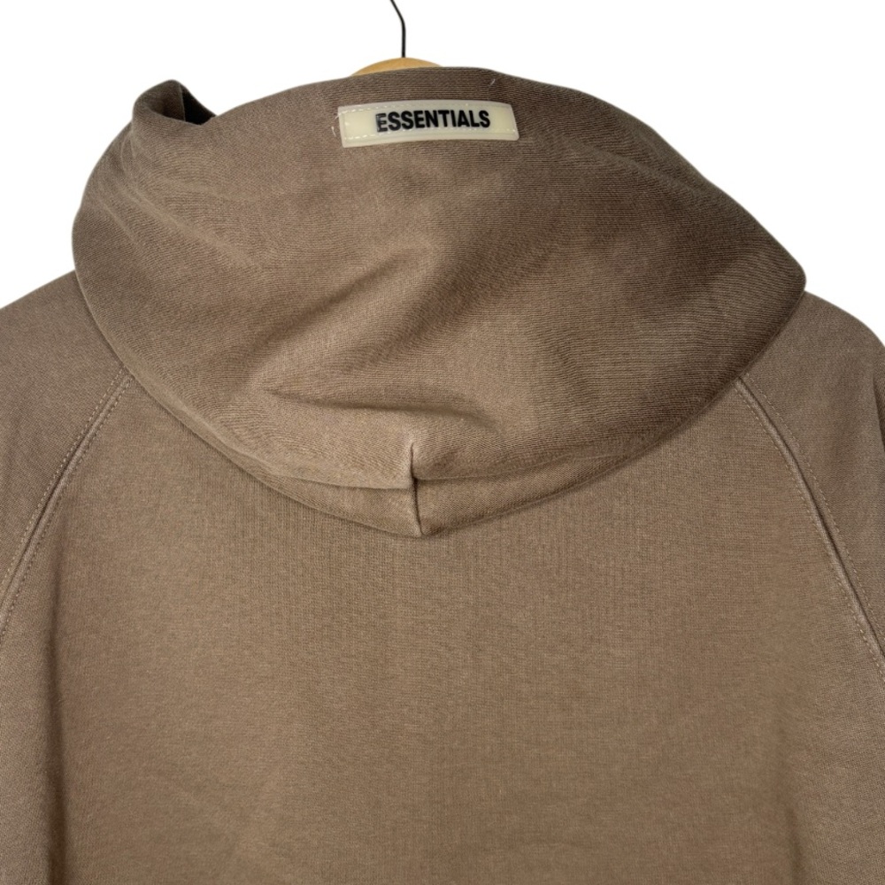 Fear of God ESSENTIALS Hoodie Brown Taupe | Size Small - Picture 8 of 9